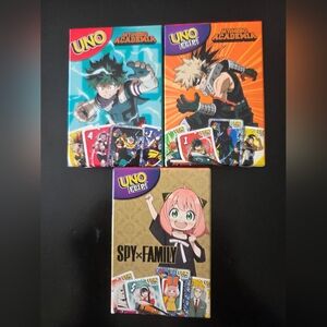 McDonald's Kids Toys - My Hero Academia and Spy x Family UNO Cards